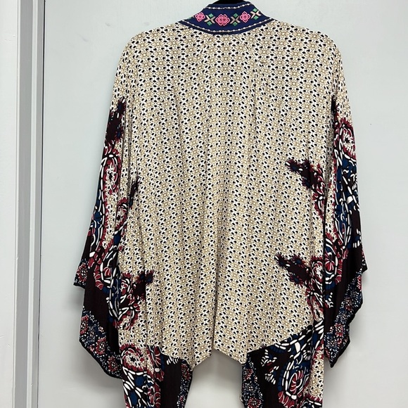 Flying Tomato Open Front Kimono Cardigan M/L - Picture 4 of 8